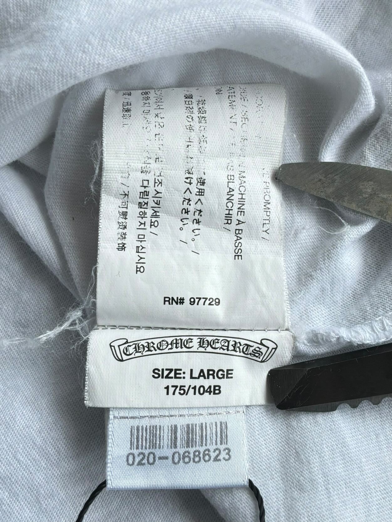 Chrome Hearts Side Script Horseshoe Tee