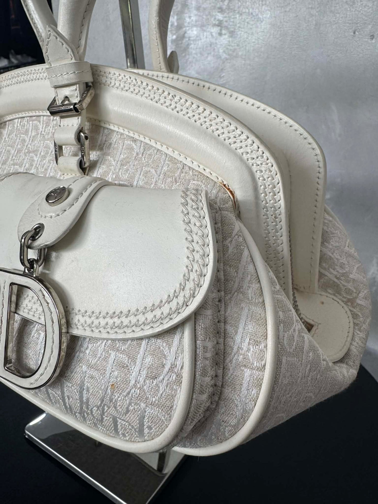 Christian Dior Trotter Cd Detective Satchel Hand Bag