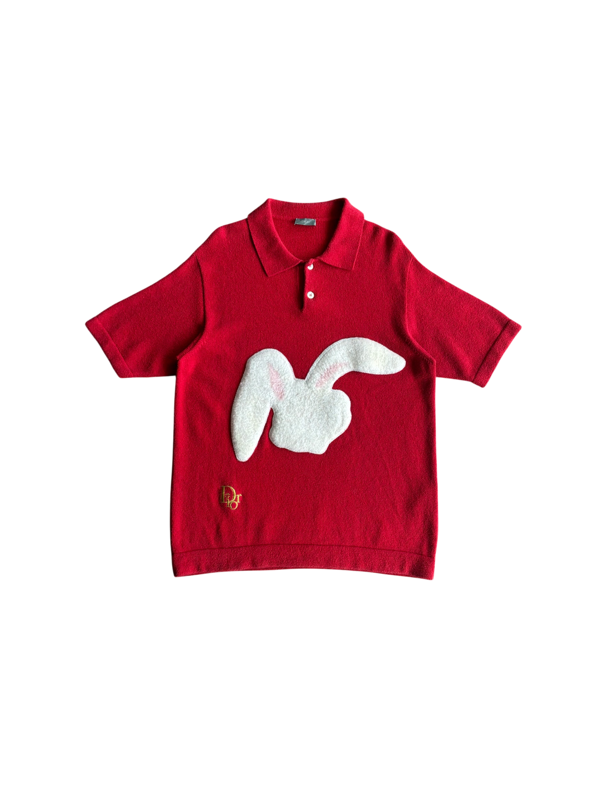 Dior X Erl Rabbit Logo Towel Polo