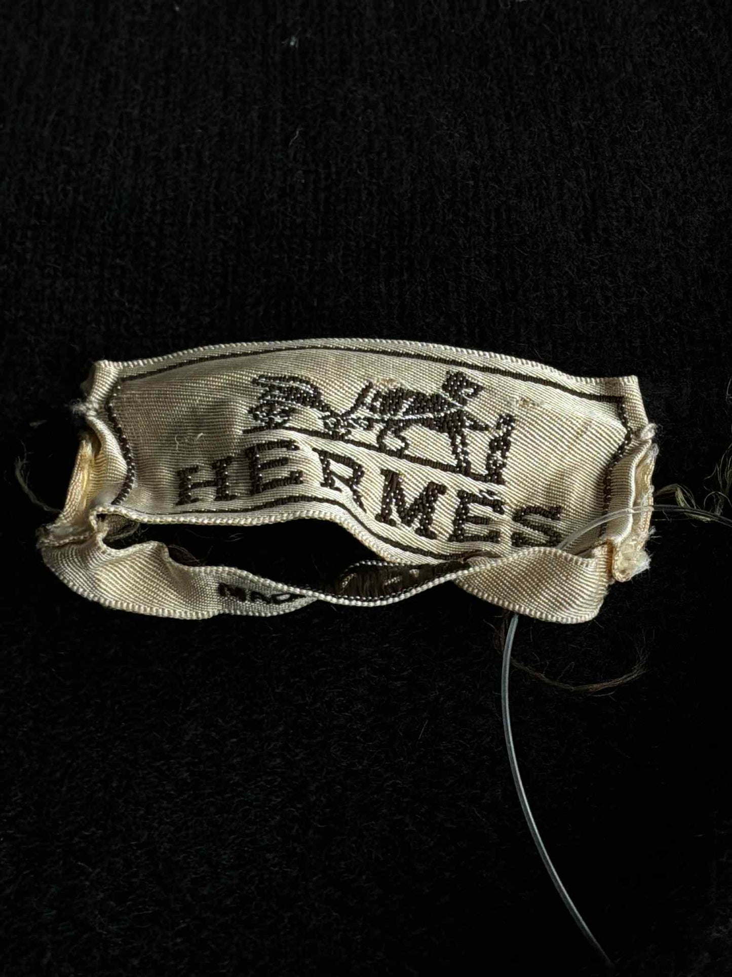 HERMES Vintage Wool Half Zip Crewneck