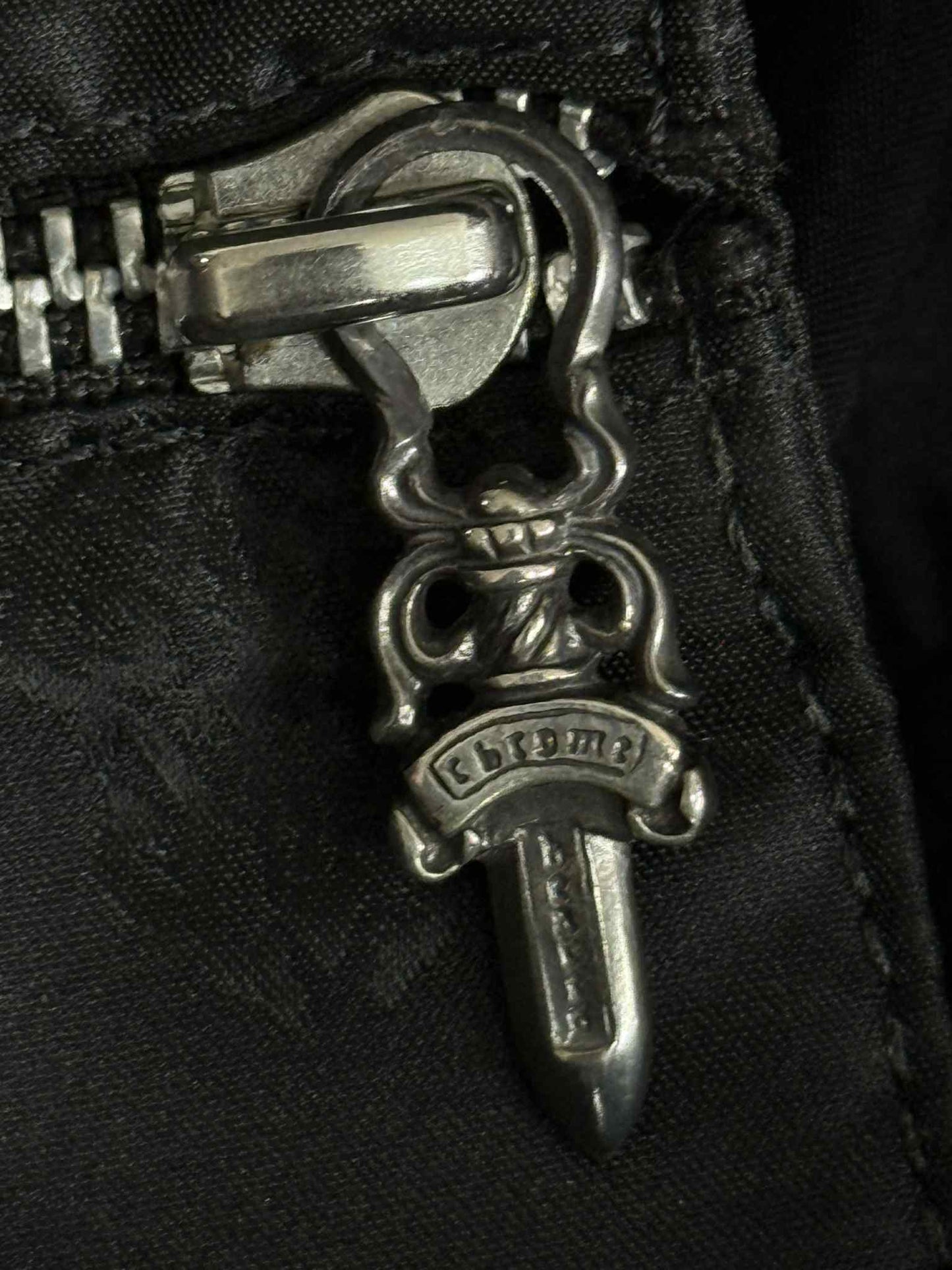 Chrome Hearts 90s Big Dagger Embellished Leather Duffle Bag