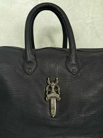Chrome Hearts 90s Big Dagger Embellished Leather Duffle Bag