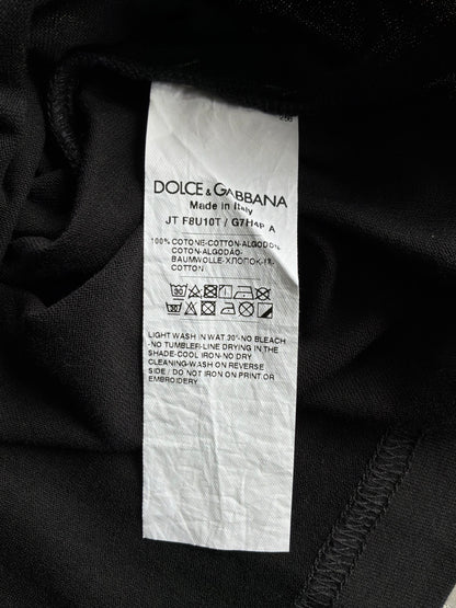 Dolce and Gabbana Spellout Black Tee