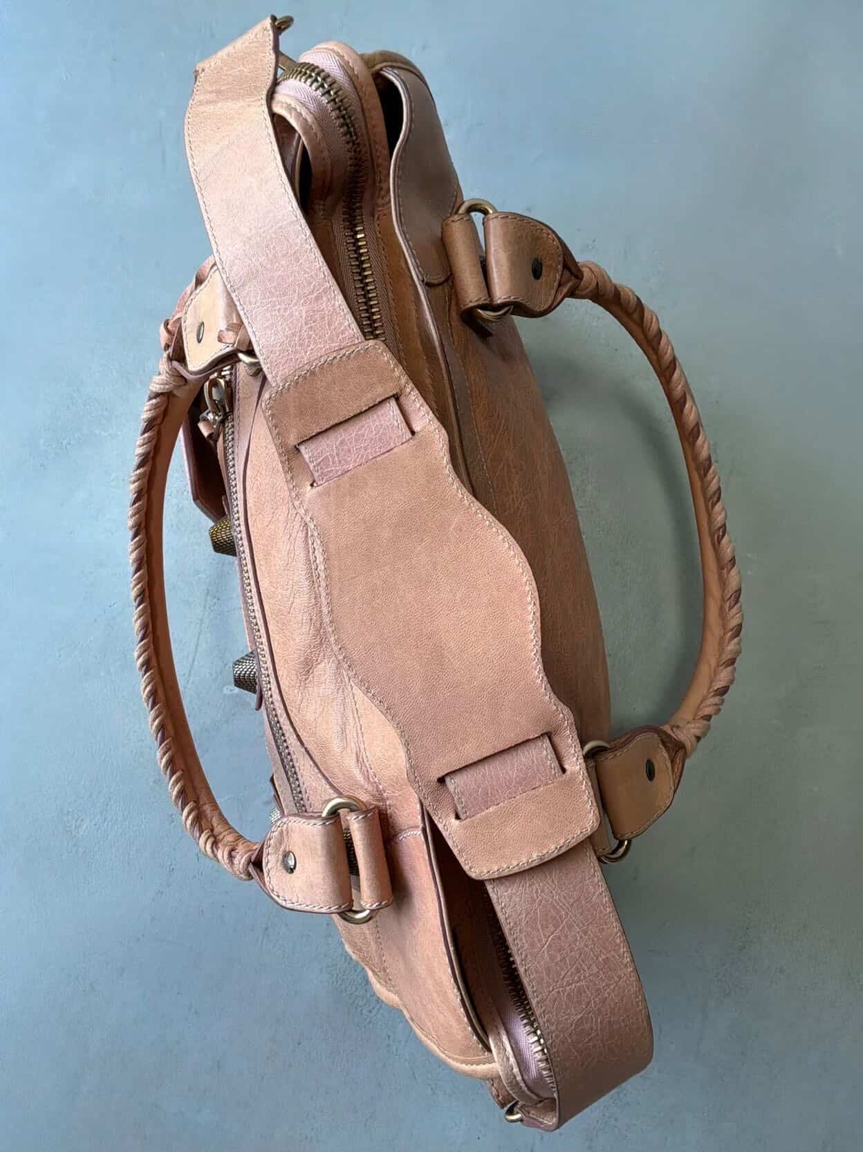 Balenciaga City Classic Giant 21 Salmon Pink Lambskin Bag