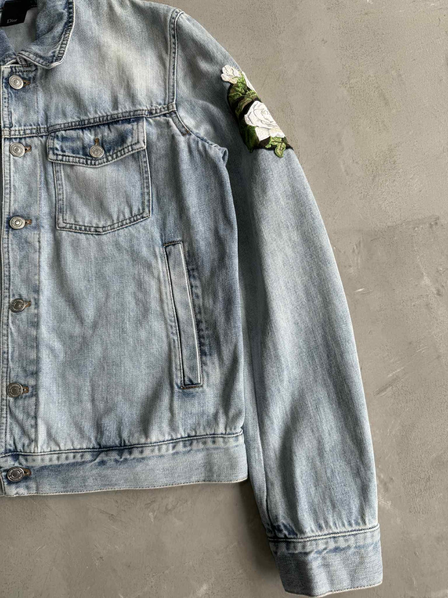 Dior Floral Patch Denim Jacket
