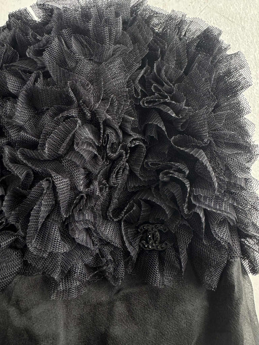 Chanel Vintage Black Lace Dress