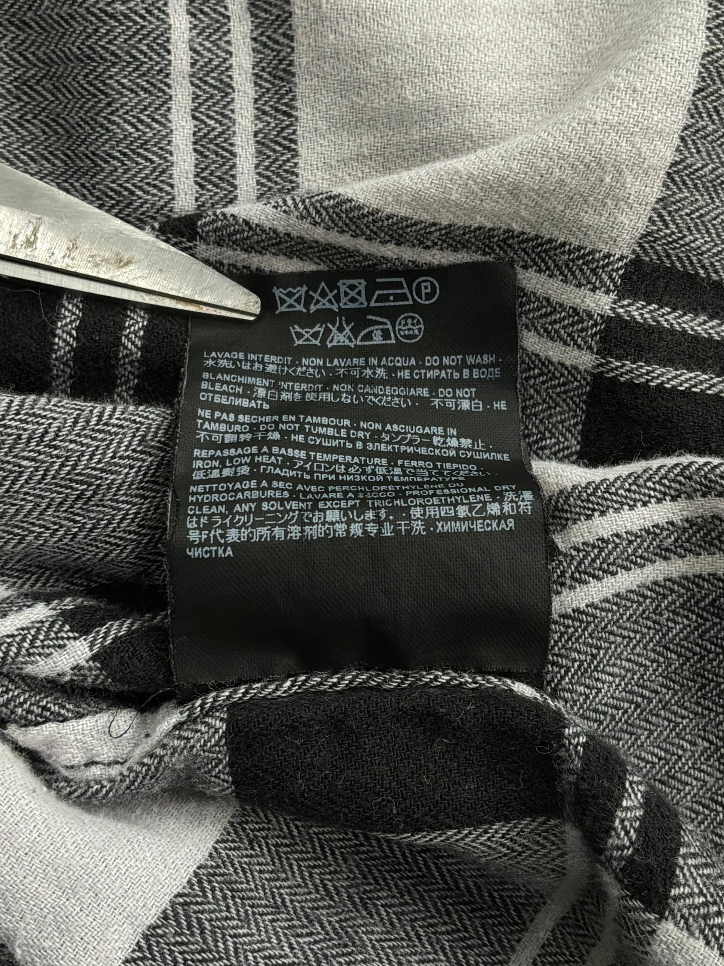 Saint Laurent Paris Checkered Flannel