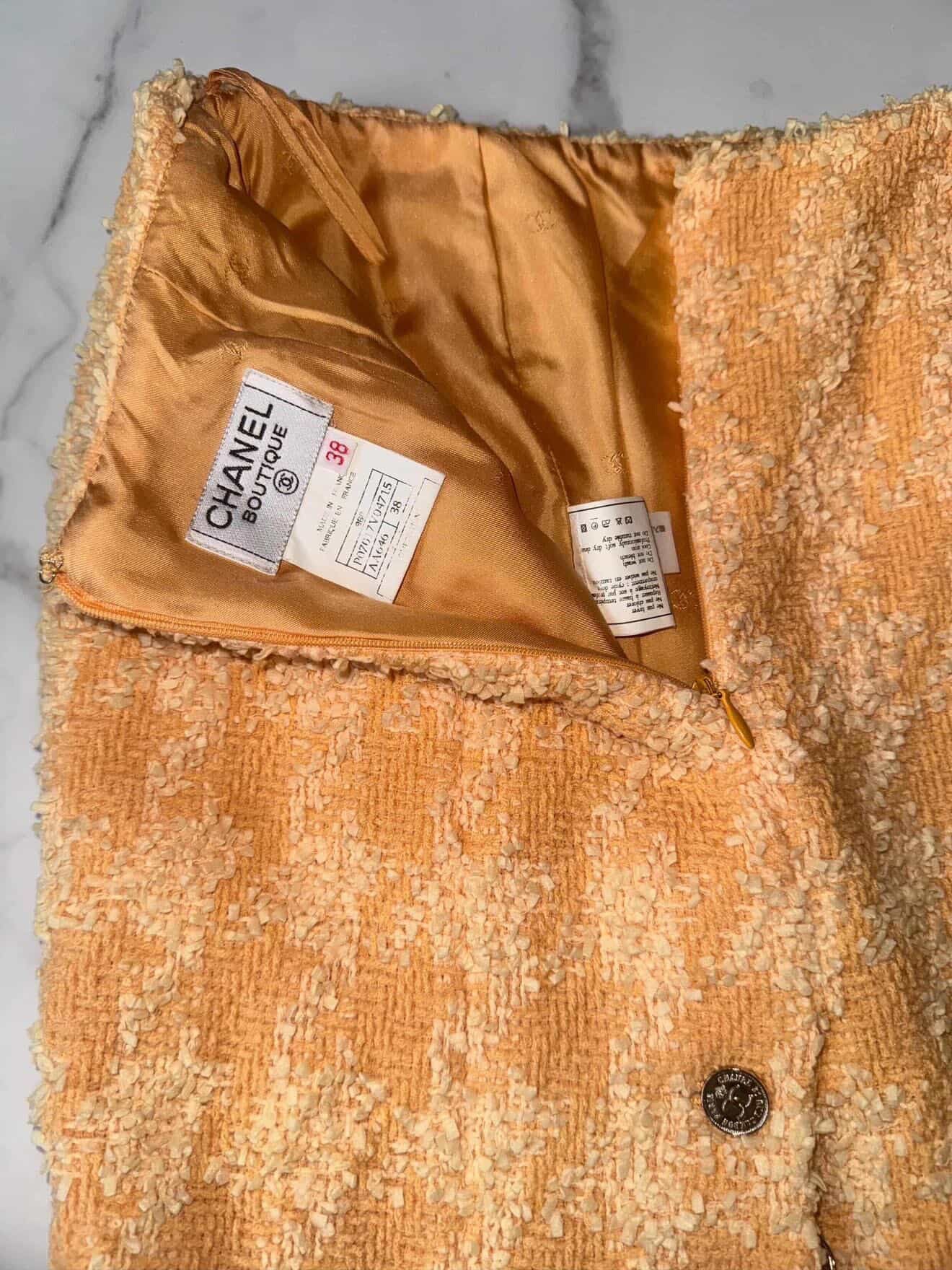 1996 Chanel Tweed Skirt