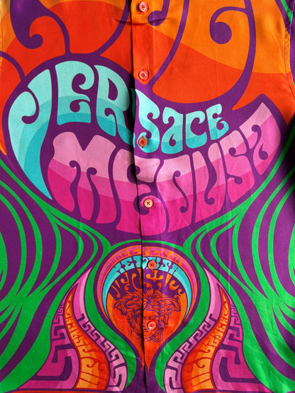 Versace Medusa Music Silk Shirt