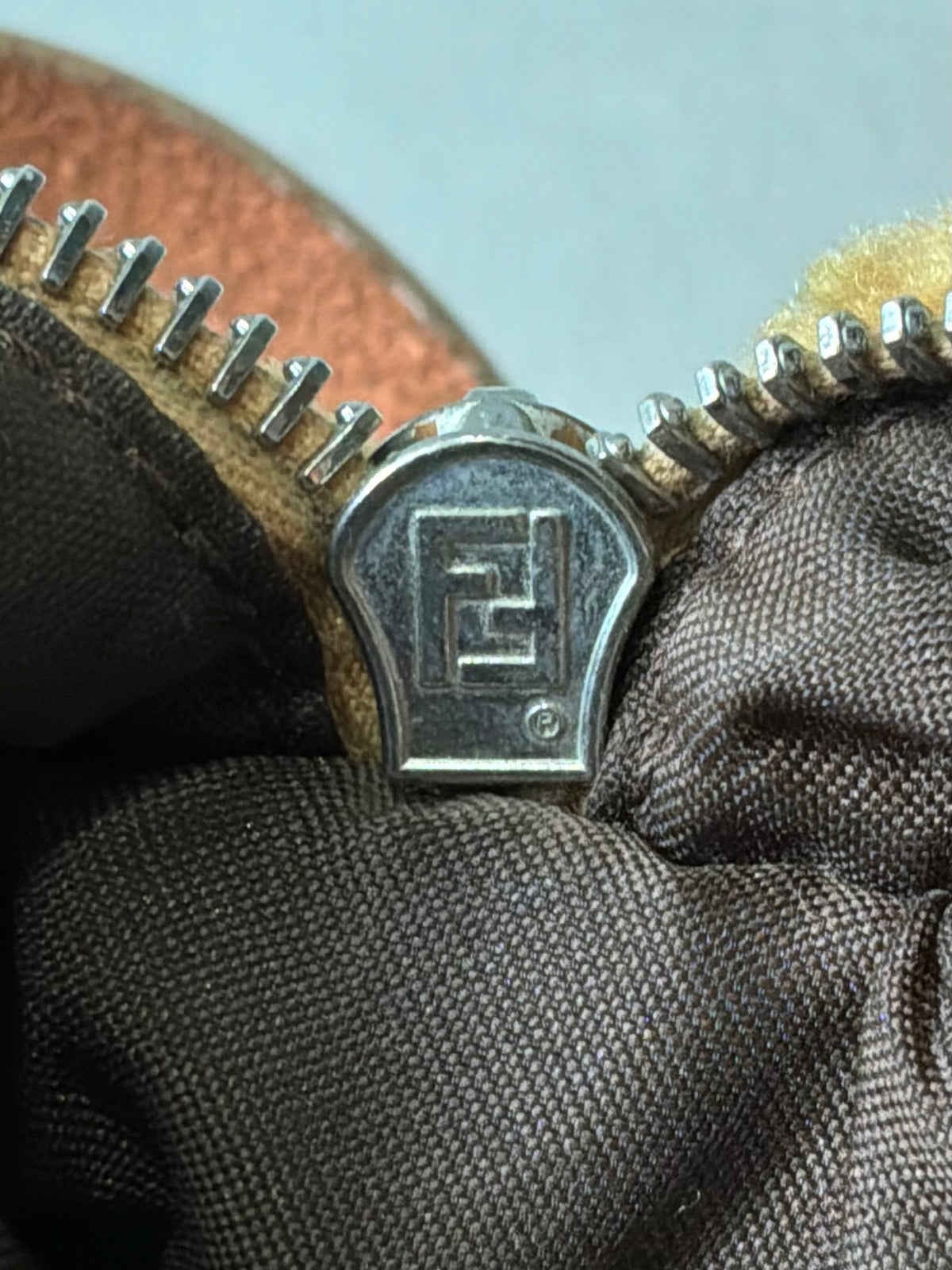 Fendi Faux Fur Baguette Shoulder Bag