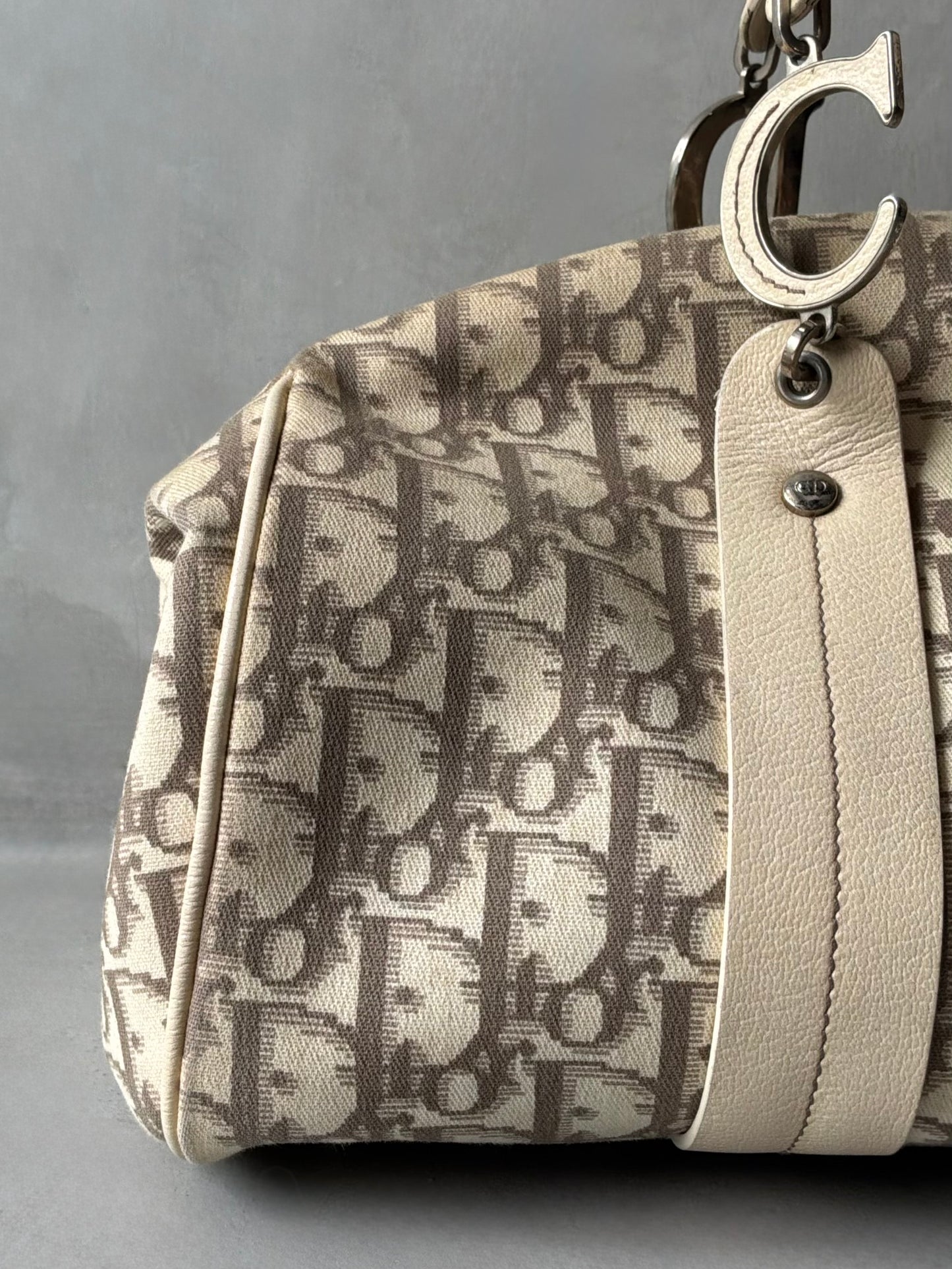 Dior Trotter Floral Patch Bowler Bag