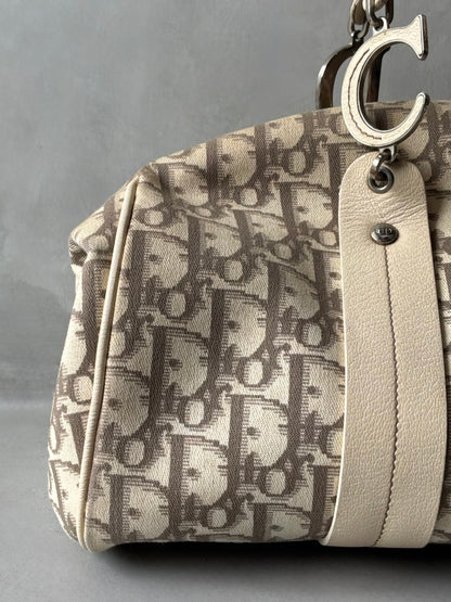 Dior Trotter Floral Patch Bowler Bag