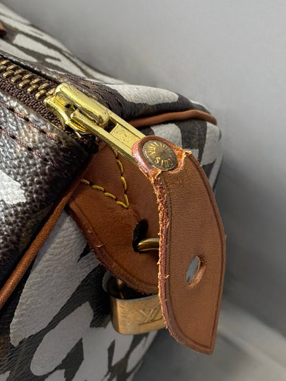 Louis Vuitton x Stephen Sprouse White Graffiti Speedy 30 Bag