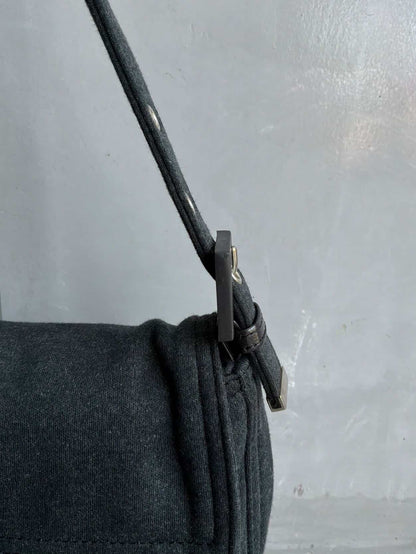 2000s Fendi Wool Baguette Bag