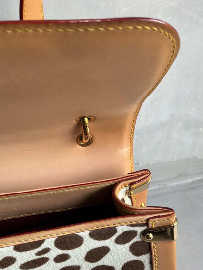 RARE Louis Vuitton X Murakami Dalmatian Ponyhair SAC Rabat Shoulder Bag