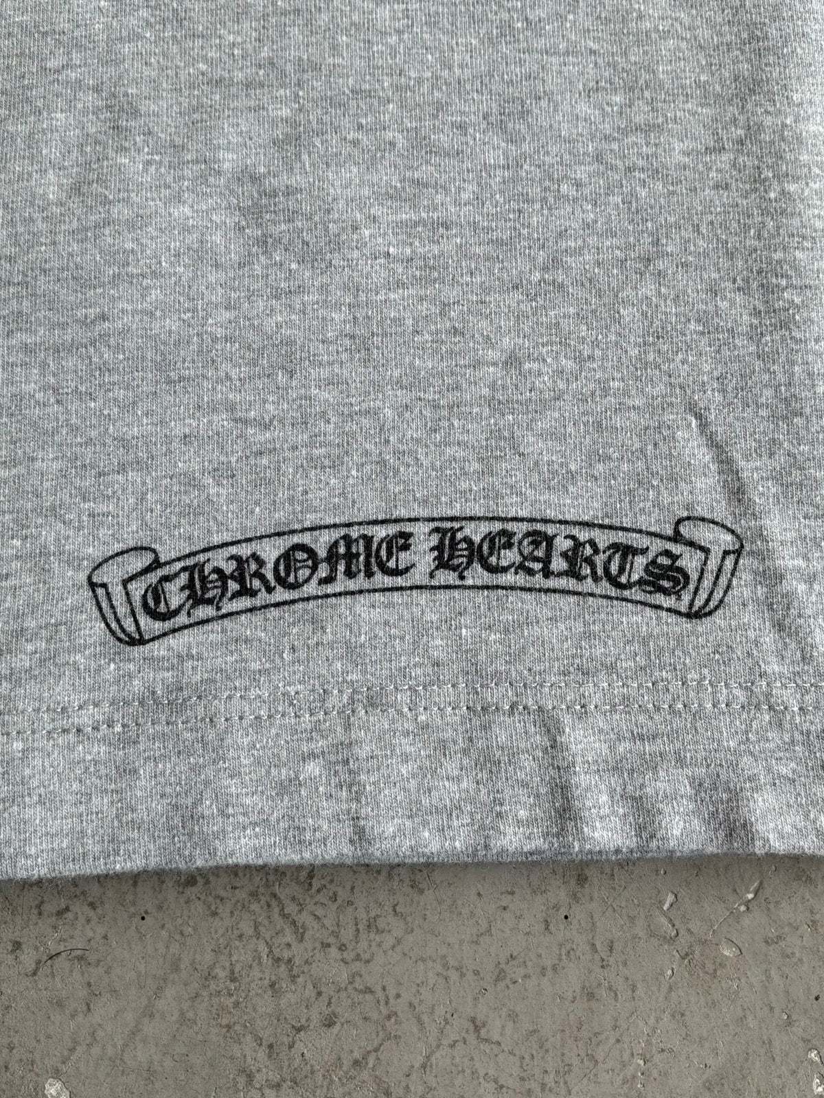 Chrome Hearts Three Logo Gray Mini Dress