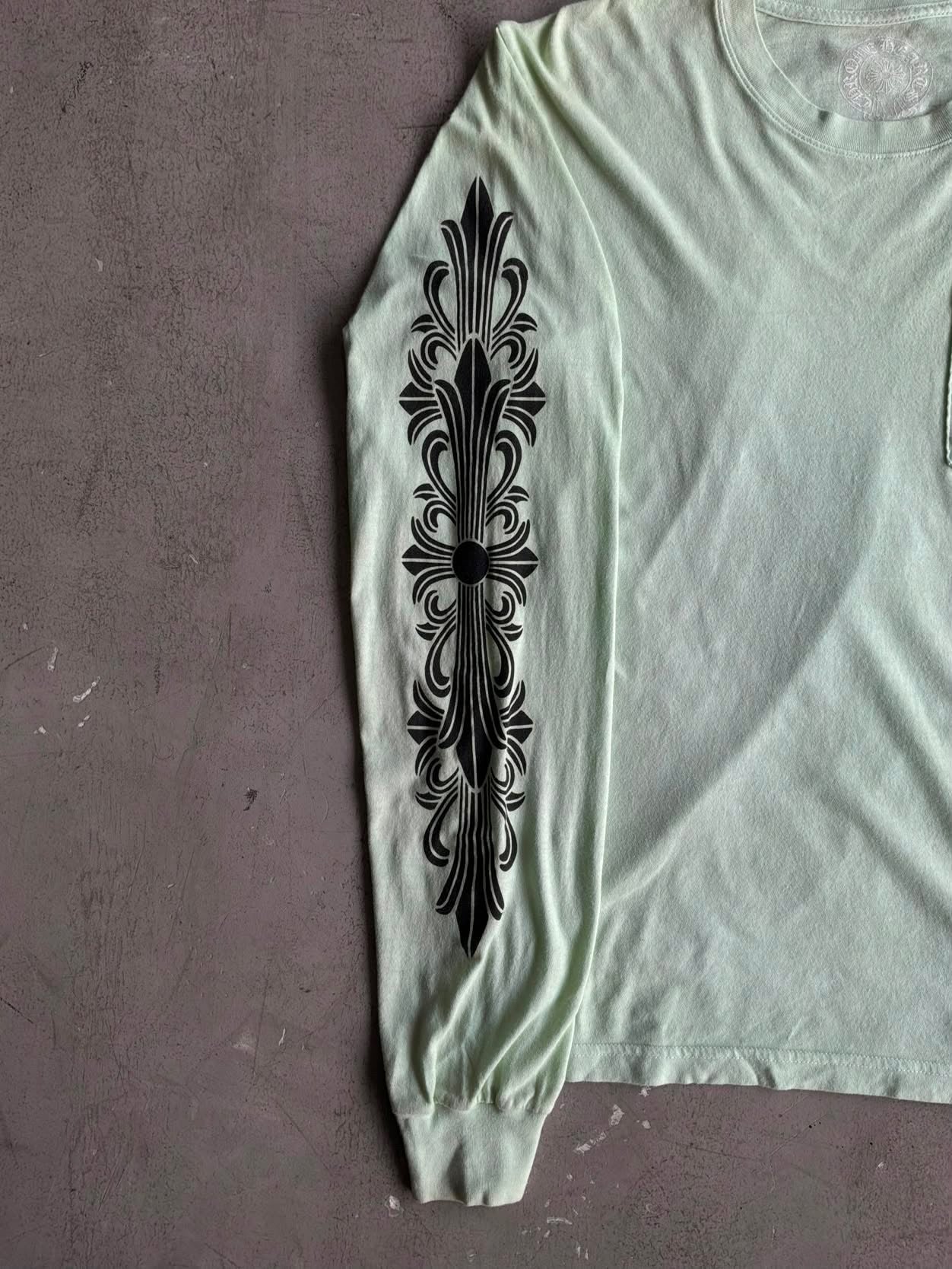 Chrome Hearts GITD Horseshoe Floral Longsleeves