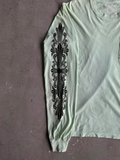 Chrome Hearts GITD Horseshoe Floral Longsleeves