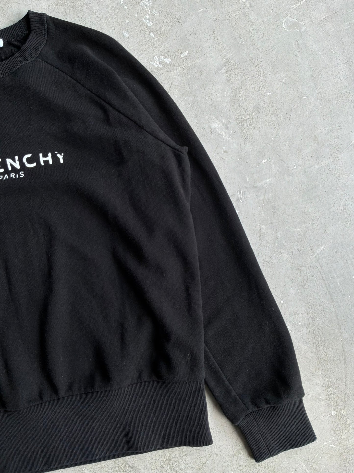 Givenchy Cracked Script Crewneck