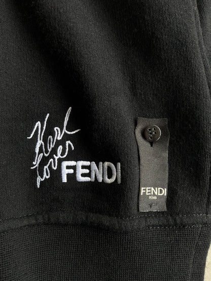 Fendi Karl Lagerfeld Black Crewneck