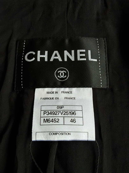 2009 Chanel Purple & Black Tweed Blazer