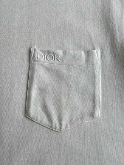 Dior Neck Script Pocket Tee