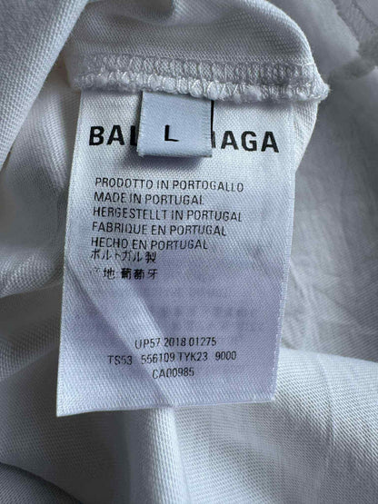 Balenciaga Mode Oversized White Shirt