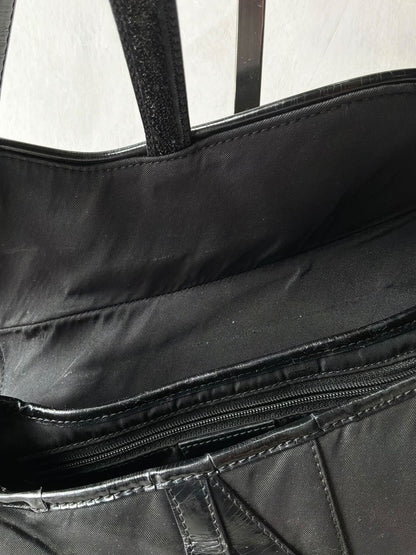 Dior Black Nylon Saddle Bag