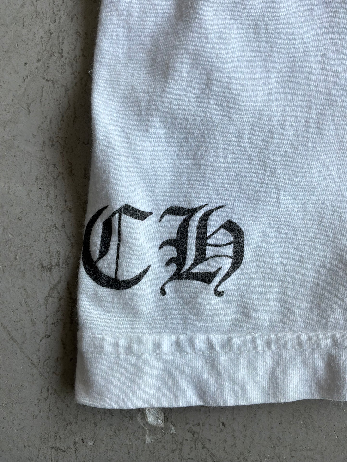 Chrome Hearts Triple Cross Horseshoe White Tee