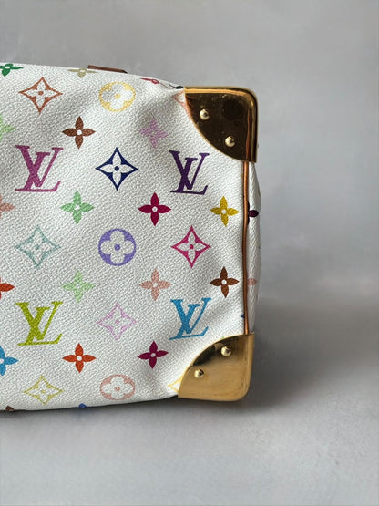 Louis Vuitton X Murakami White Multicolor Speedy 30