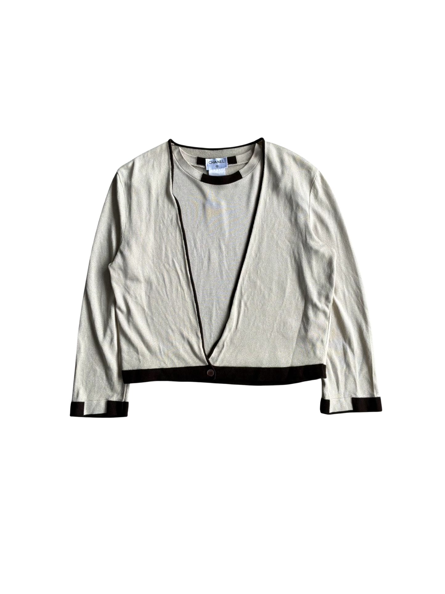 Chanel 2 in 1 Tank and Cardigan Set
