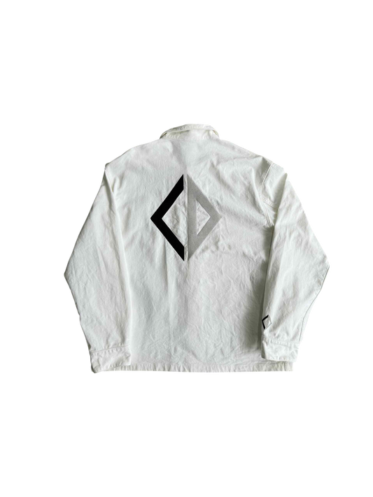 Dior Embroidered Cd Letter Denim White Jackrt