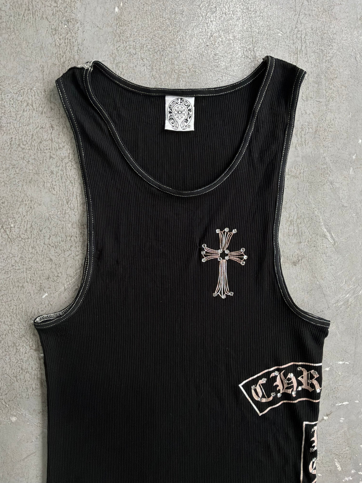 Chrome Hearts X Swarovski Tanktop