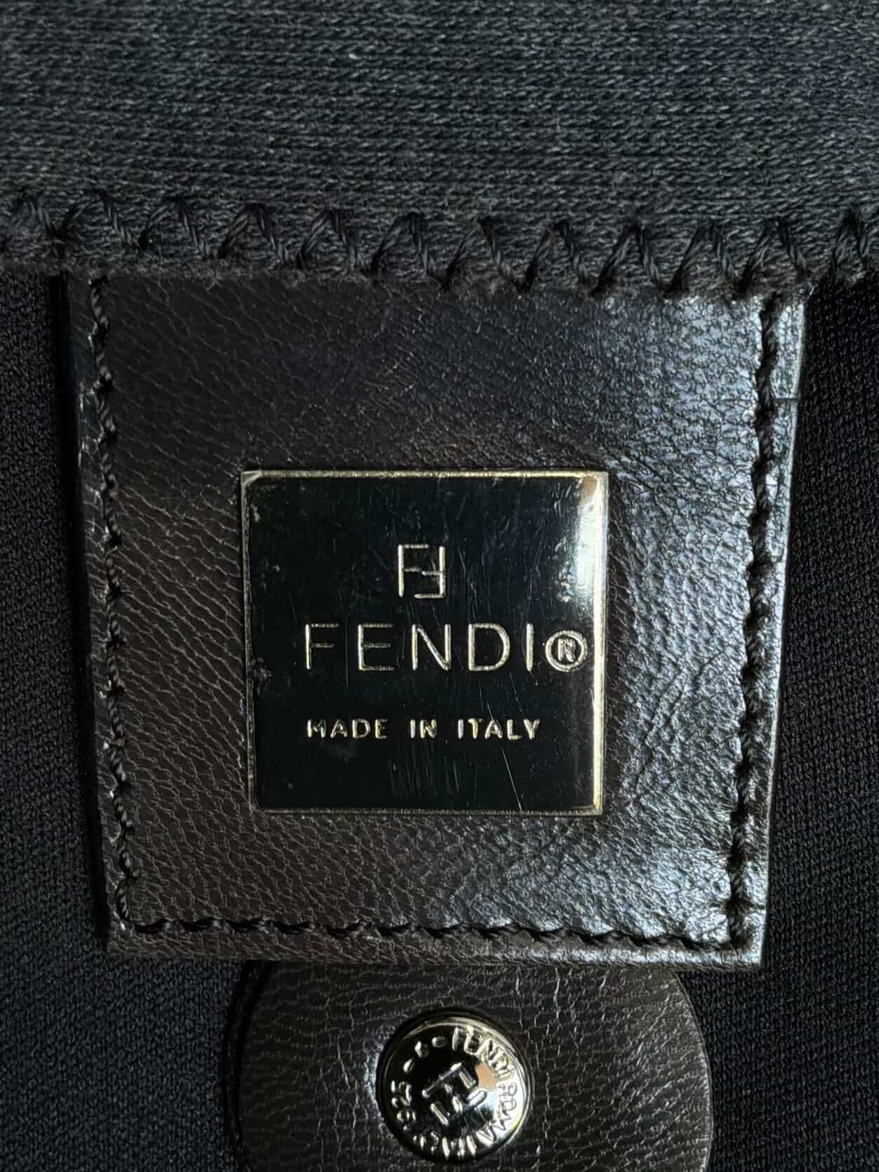 2000s Fendi Wool Baguette Bag