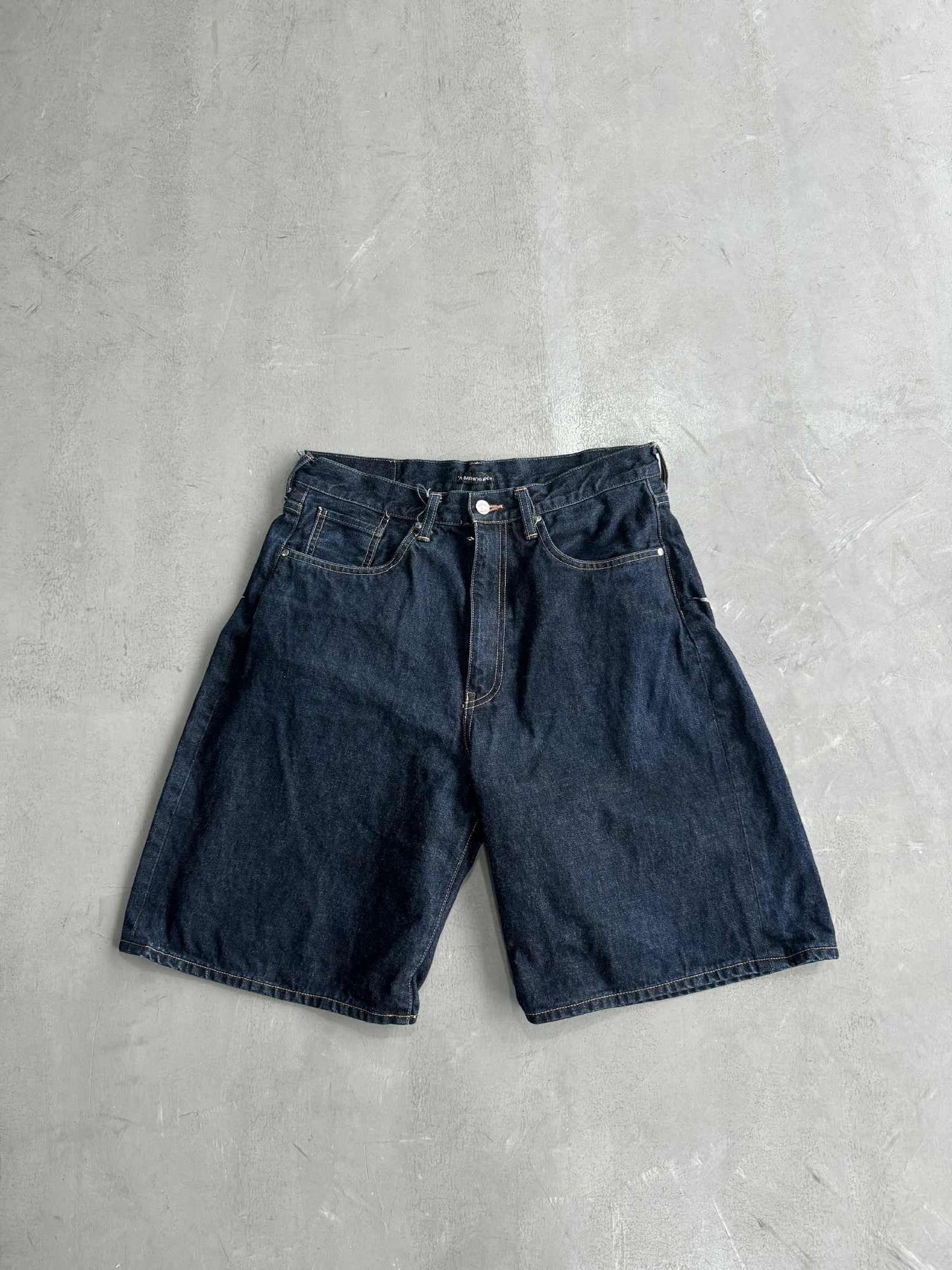 Bape Sta Camou Denim Shorts