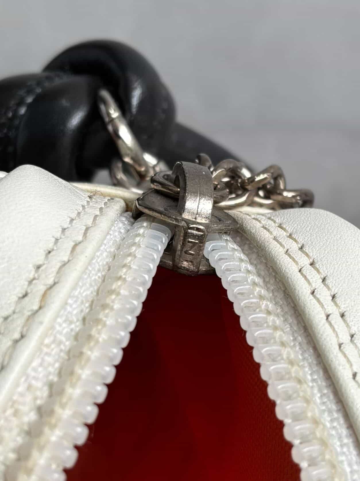 Chanel Ligne Cambon Snakeskin CC Pochette Bag