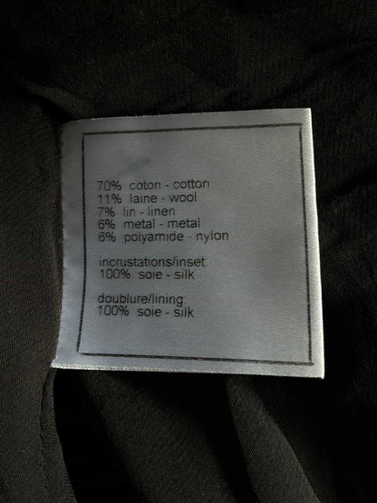 2008 Chanel Black Tweed Blazer