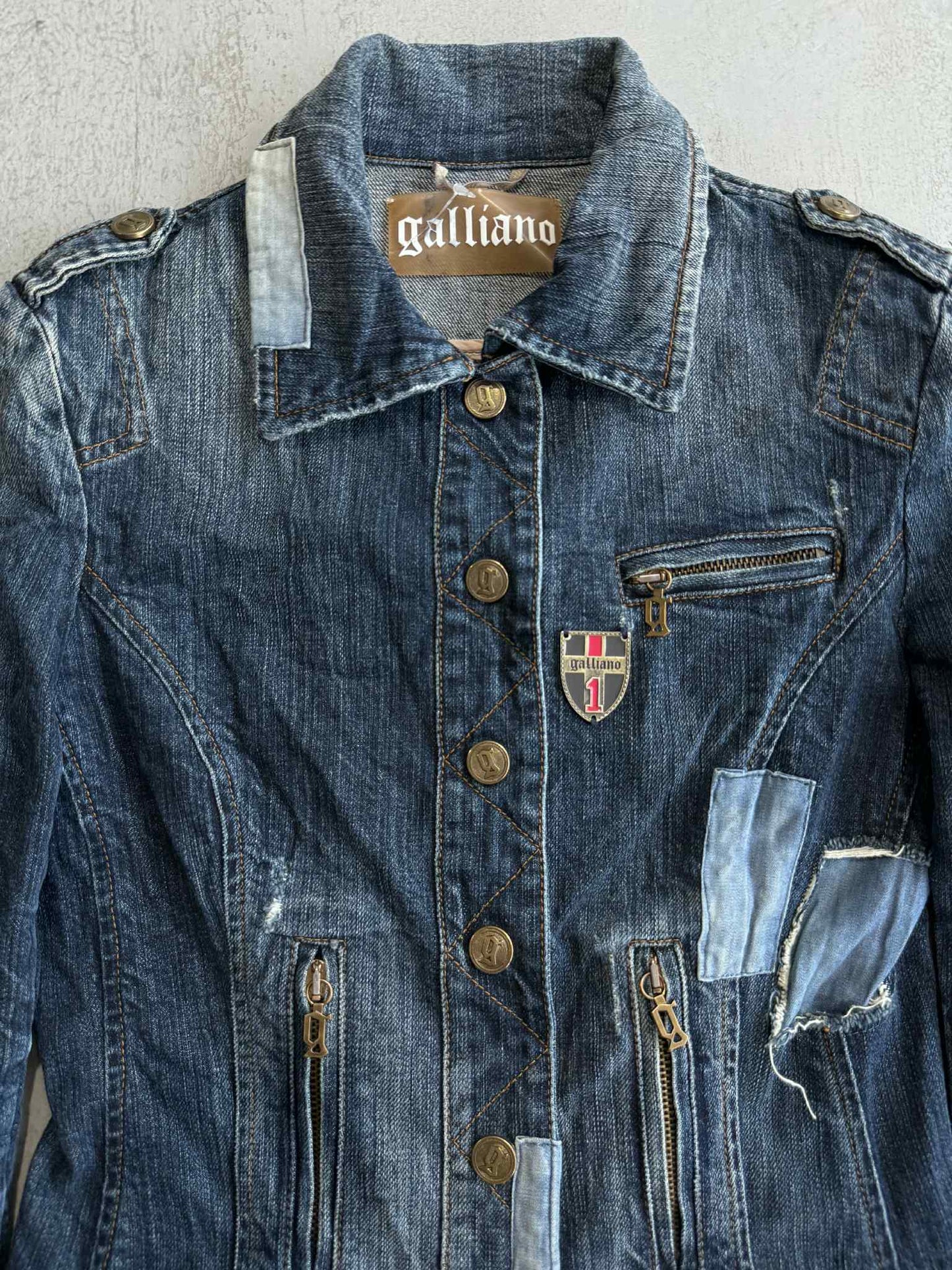 Vintage Galliano Patchwork Denim Jacket