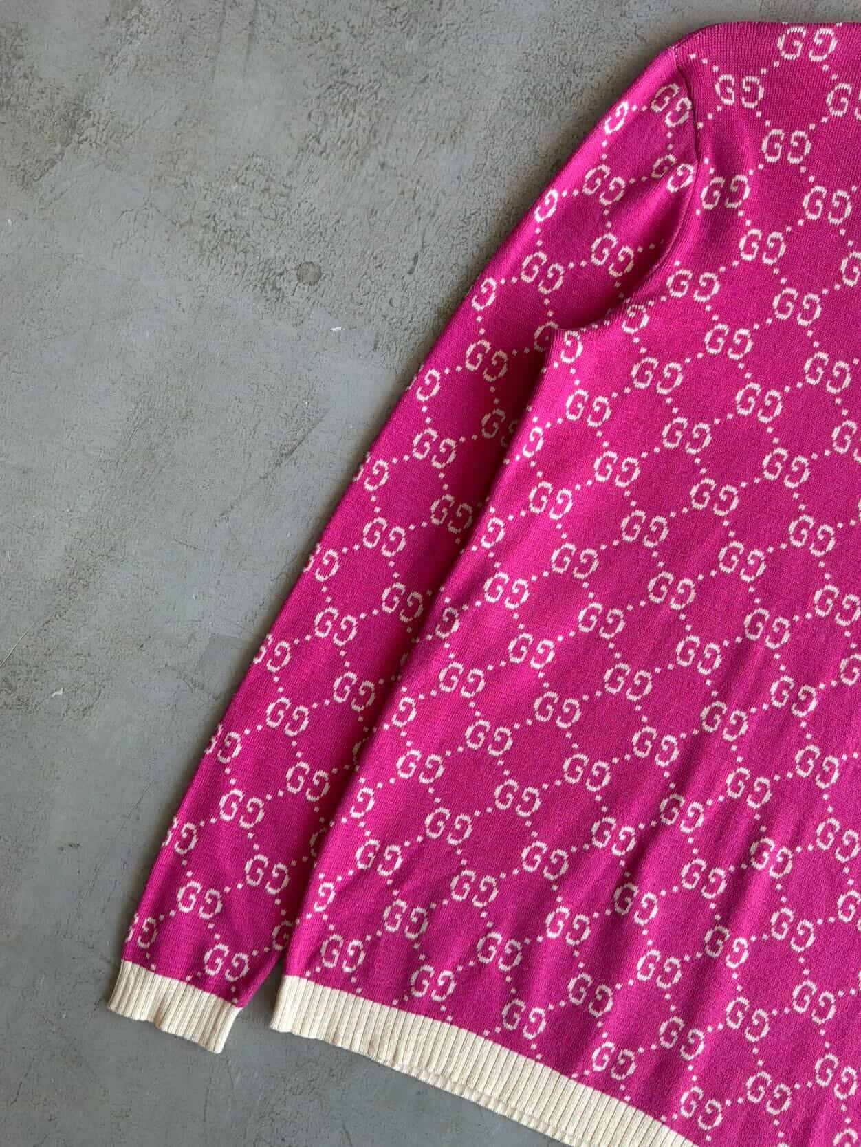 Gucci Monogram Pink Crewneck