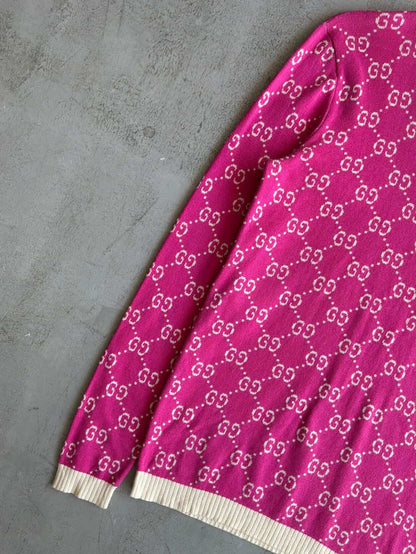 Gucci Monogram Pink Crewneck