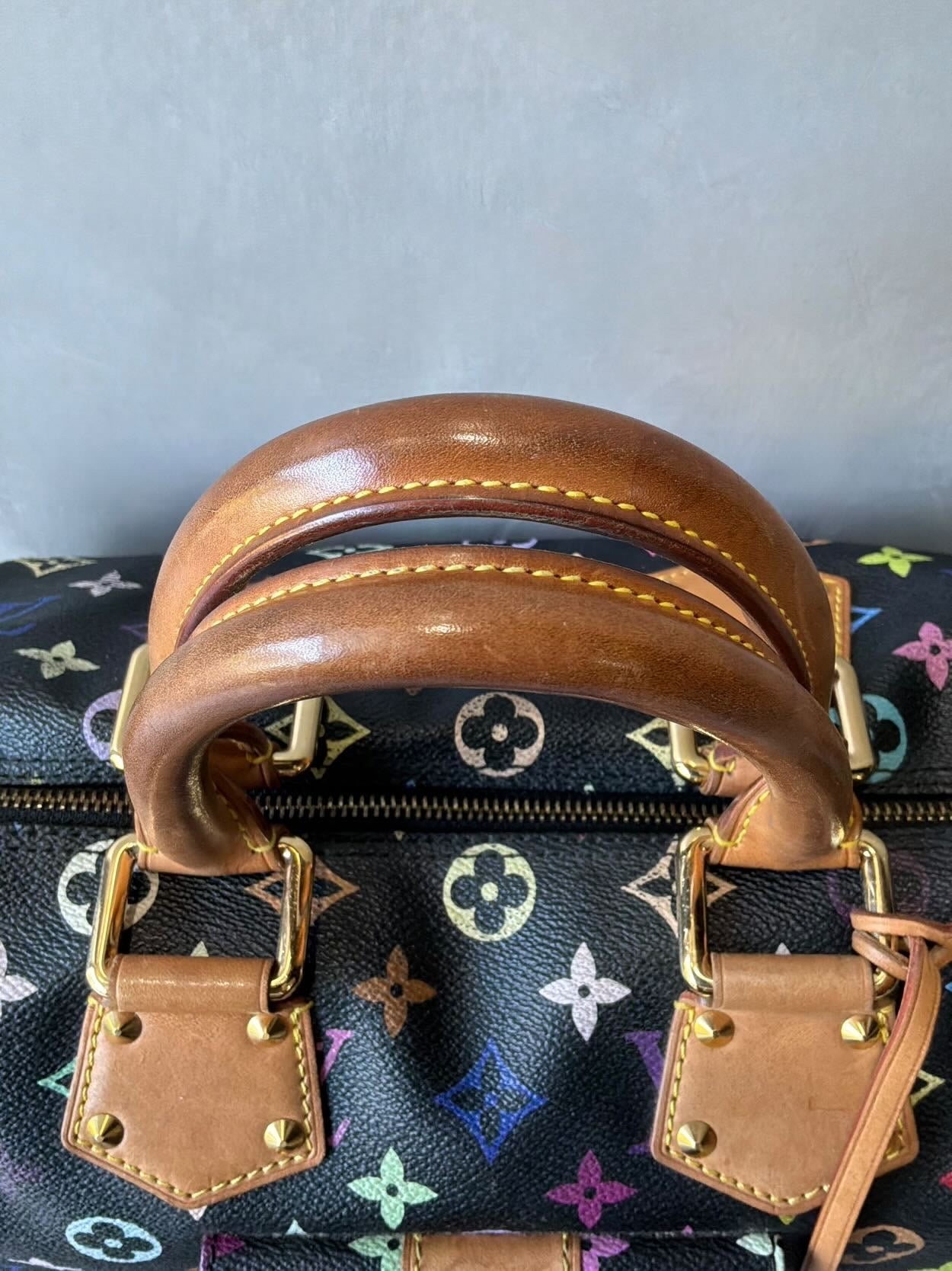 Louis Vuitton X Murakami Black Multicolor Speedy 30