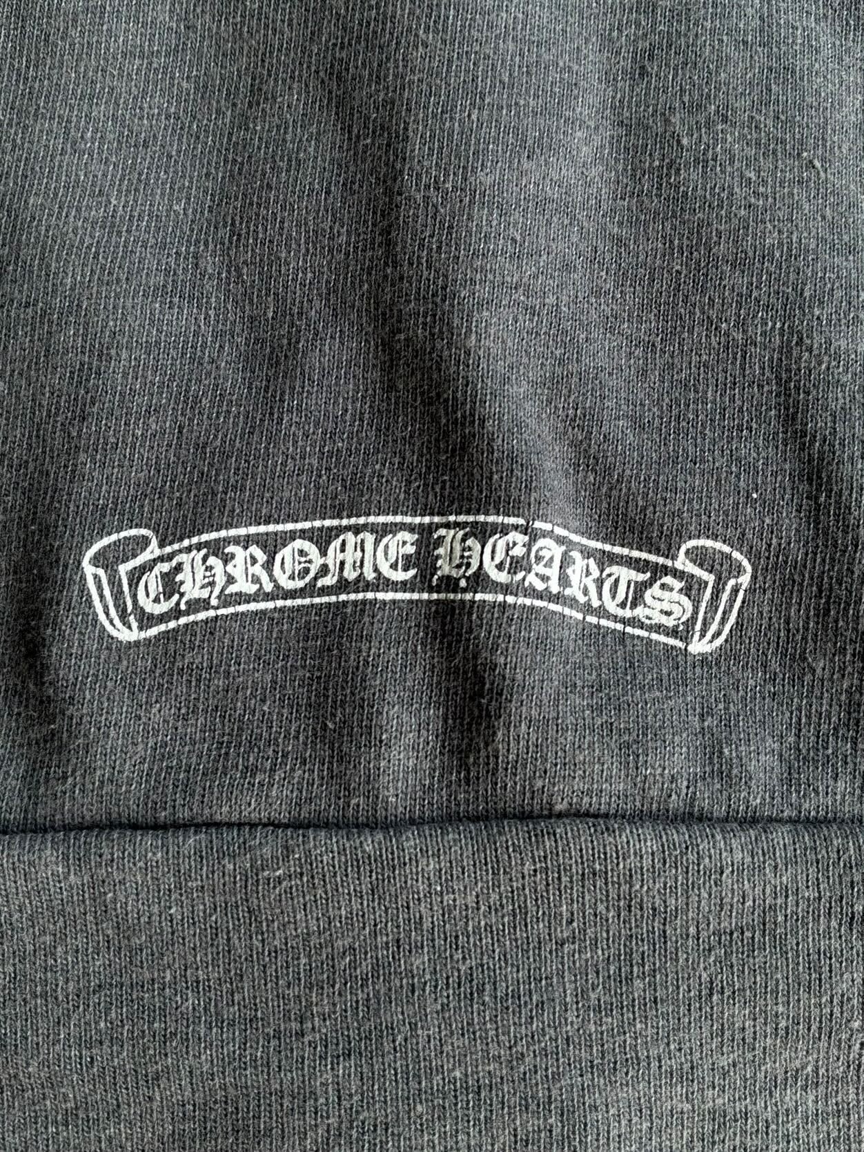 2000s Chrome Hearts T Bar Zip Hoodie