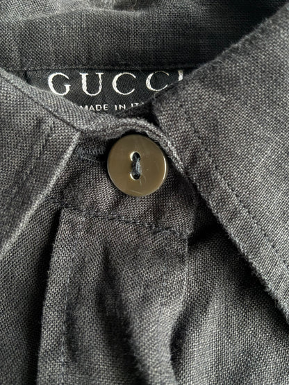 Gucci Black Plain Polo Longsleeves