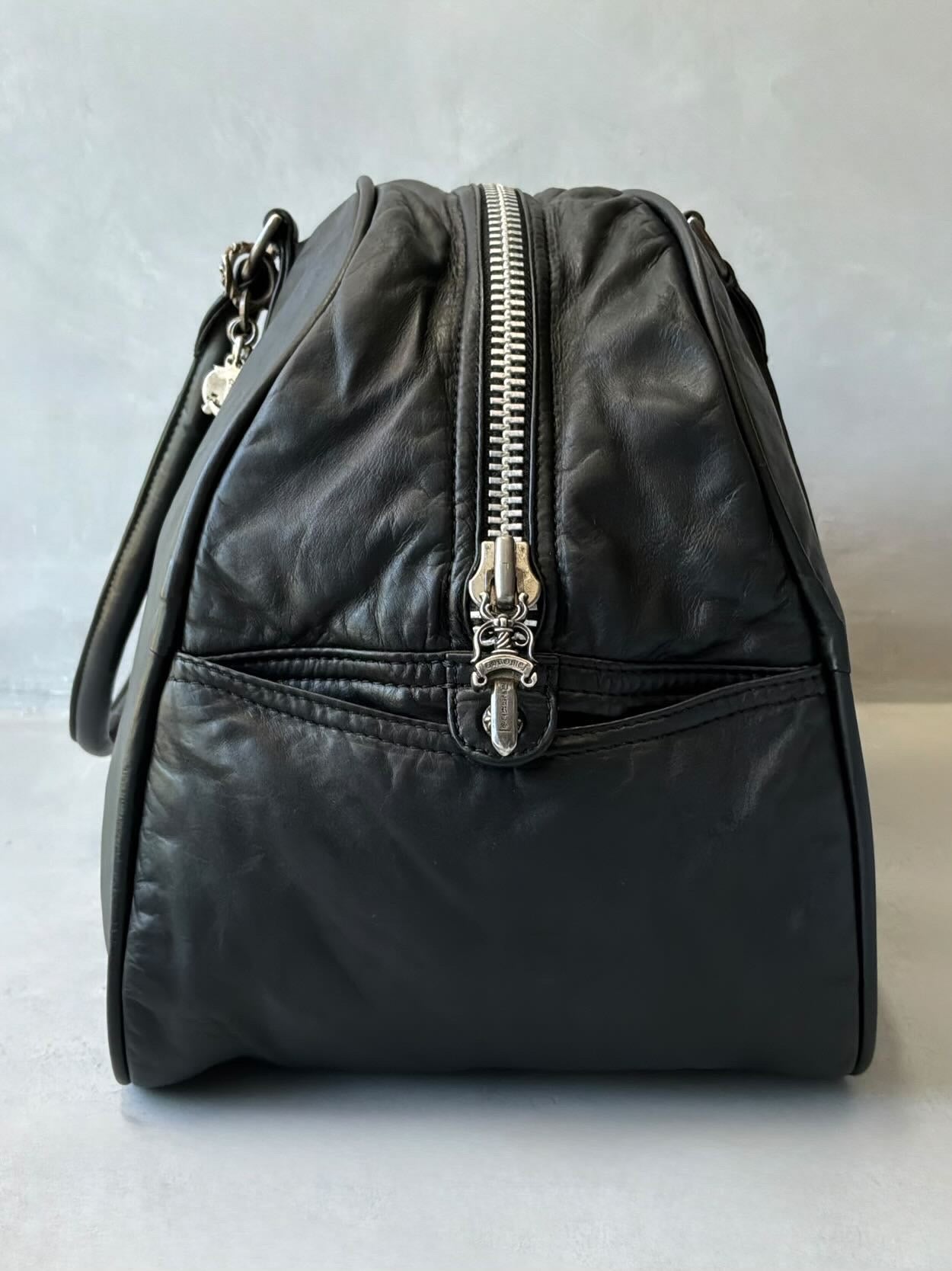 90’s Chrome Hearts Cross Embellished Bowler Bag