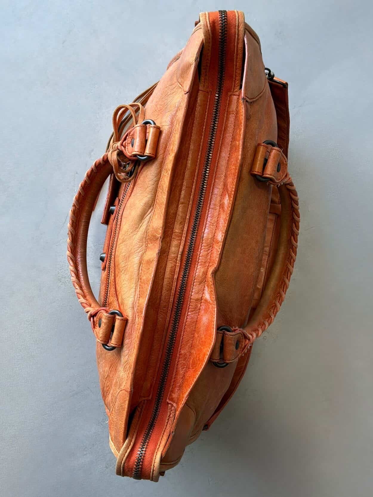 Balenciaga Classic City Orange Lambskin Bag