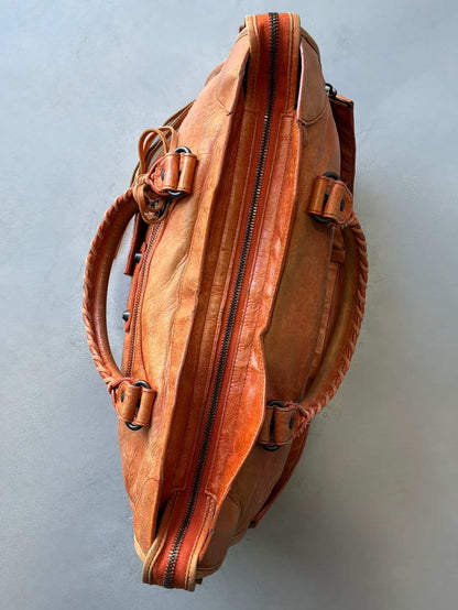 Balenciaga Classic City Orange Lambskin Bag