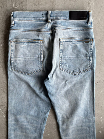 Amiri Light Washed Open Ankle Denim Pants