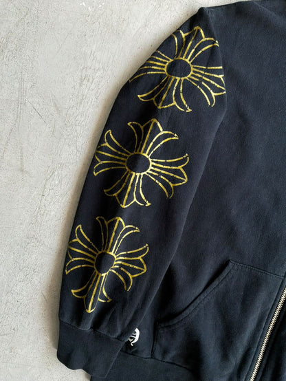 90’s Chrome Hearts Cracked Horseshoe Zip Hoodie