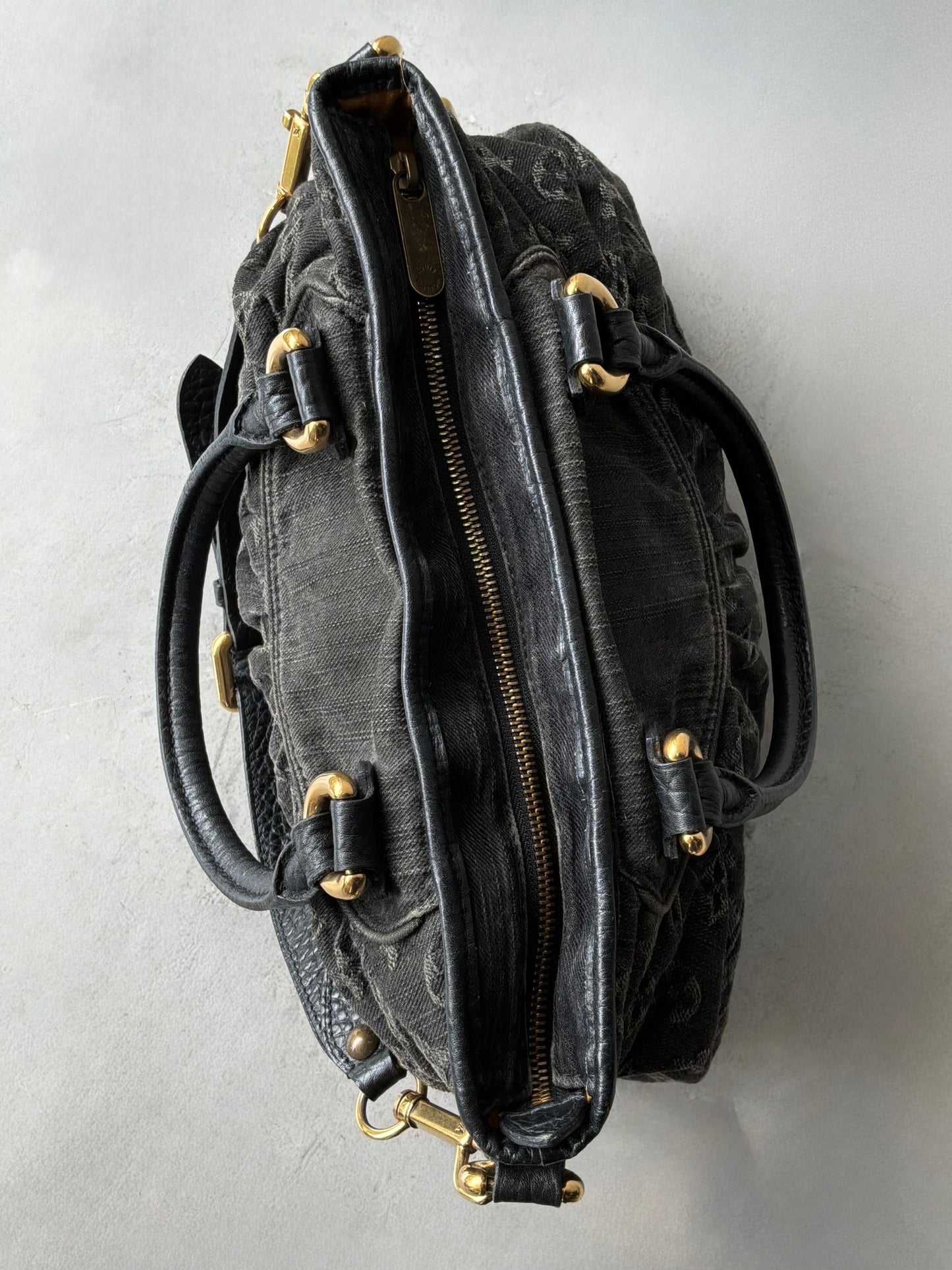 Louis Vuitton Neo Cabby MM Monogram Denim Handbag