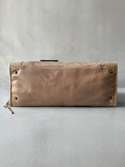 Balenciaga City Work Light Brown Lambskin Bag